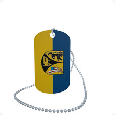 Dog Tag Flag Borna Dog Tag Aluminium 30 x 50mm