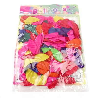 100x bunte Partyballons! Gute Qualität Kinderparty! Naturlatex