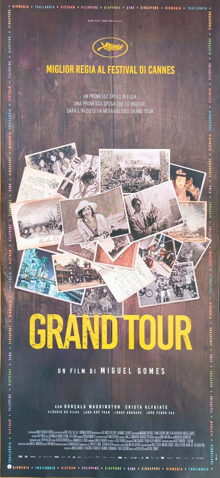 Locandina originale film Grand Tour (2024) - Regia di Miguel Gomes