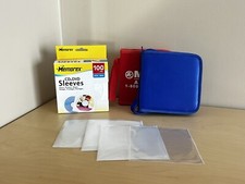 CD/DVD Paper Sleeves  THREE Carrying/ Storage Zipper Cases   GREAT