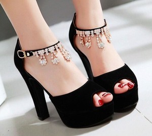 zapatillas de tacon alto