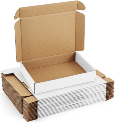 Shipping Boxes Small Mailing Boxes 25 Pack White Black Brown Cardboard Box