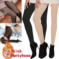 Women's Fleece Lined Leggings Solid Winter Thick Warm Thermal Stretchy Pants