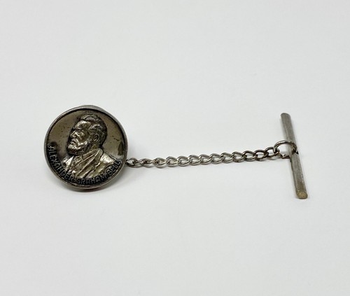 Vintage Sterling Alexander Graham Bell Pin Tie Tack Marked CTO - Picture 2 of 5
