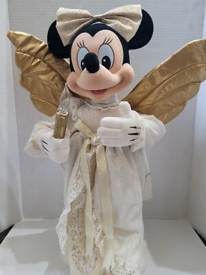 1995 Telco Disney Christmas Collection Minnie Mouse Angle with Light up Candle