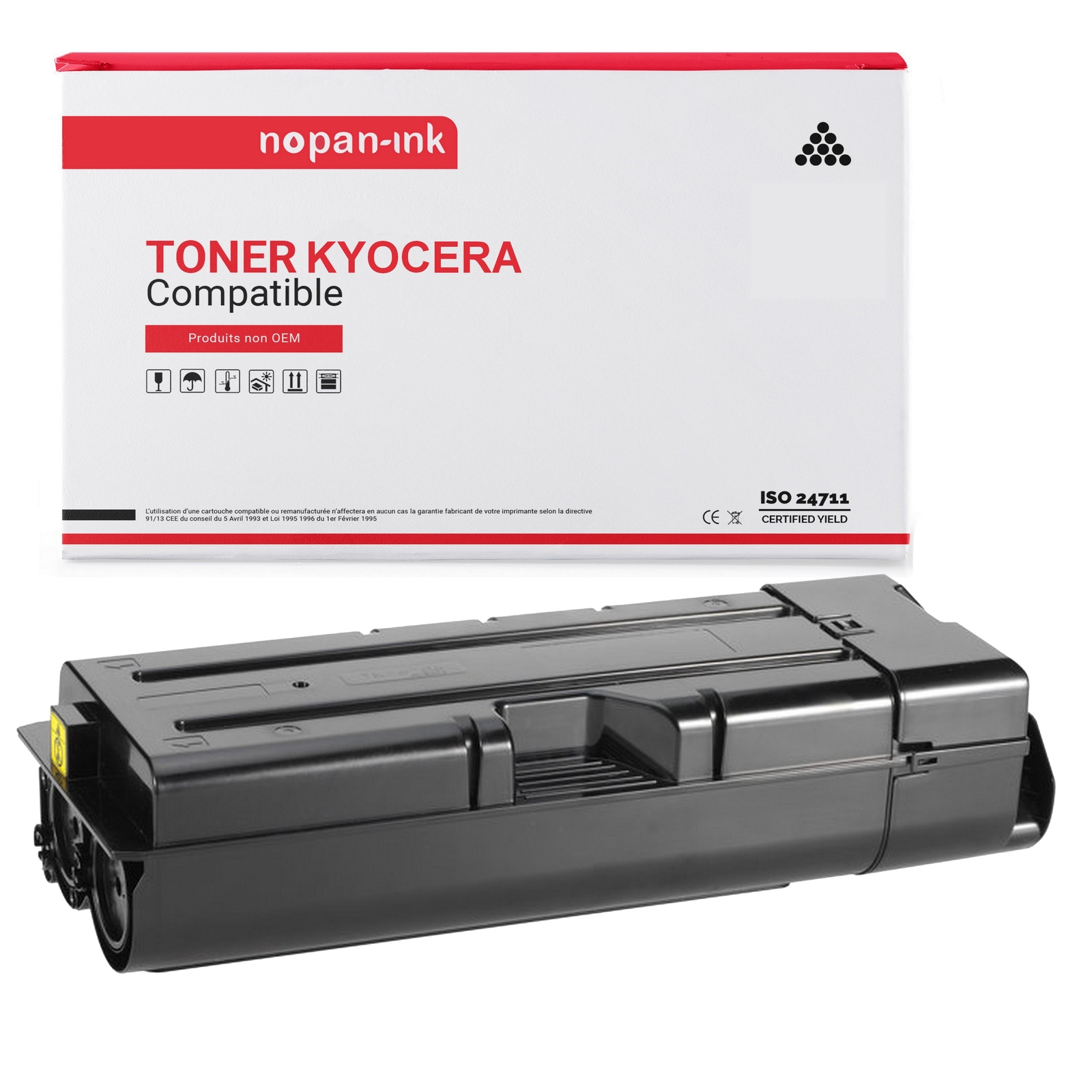 Toner noir compatible Kyocera TK6305 Nopan-Ink à haute capacité pour documents fluides
