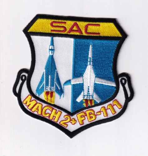 F-111 Strategic Air Command Mach 2 Patch – Sew on, 4" - Picture 1 of 2