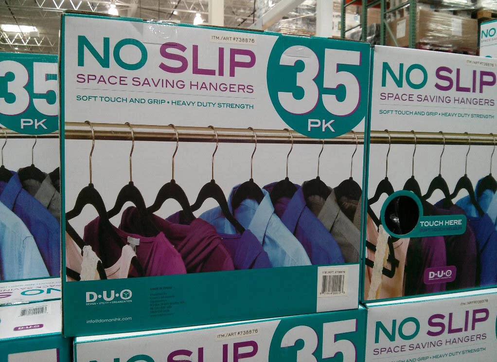 Cobalt Slim-Profile Non-Slip Velvet Hangers (25-Pack)