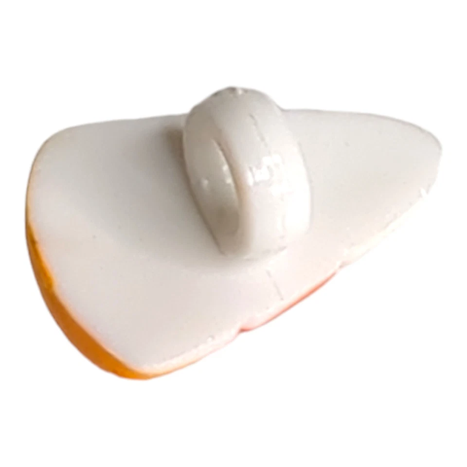 Lot 8 Vintage Halloween Candy Corn Shank Buttons Sewing Crafting 13mm x 8mm - Image 4 of 4