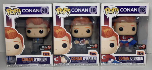 Funko Pop! Conan O'Brien #18,#19,#20 -Superhero- GameStop Exclusive *SHIPS TODAY