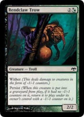 Rendclaw Trow Light Play, English Magic the Gathering MTG Eventide