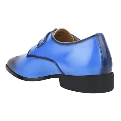 LIBERTYZENO Mens Genuine Leather Burnished Toe Buckle Closure Monkstrap … LIBERTYZENO Leather Burnished Toe Buckle style Loafer Monk  main image 4