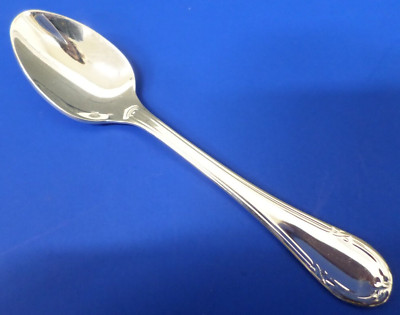 Christofle Hotel PASTORALE Silverplate Glossy Outline X's 4 3/8'' DEMITASSE SPOON