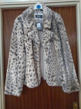 Bhs Leopard Print Jacket Size 16 Brand New With Tags