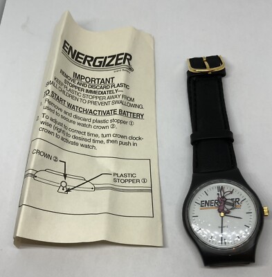 ⌚️ NEW VTG Energizer Bunny Watch w/Black Band Genuine  display picture 3