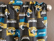 Jacksonville Jaguars Football Sports Team Window Valance/Curtain 58" Wide