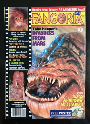 FANGORIA MAGAZINE 55 1986 INVADERS FROM MARS ALIENS PSYCHO VINTAGE UNREAD MINT
