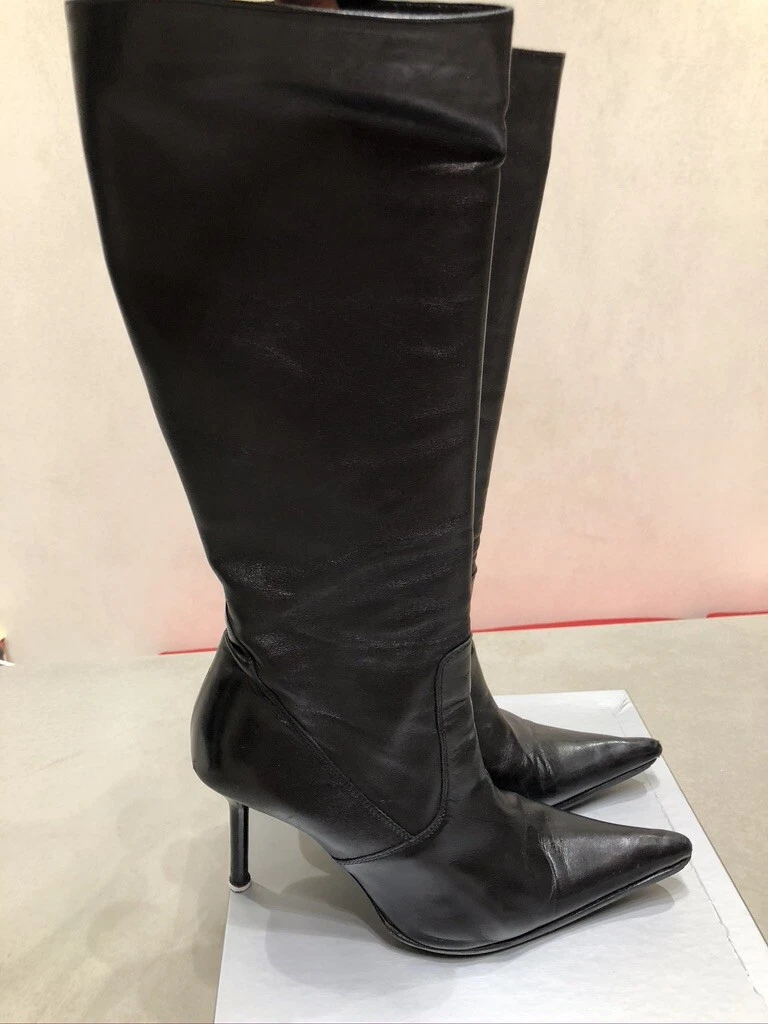 Original EMANUELA PASSERI Boots Black Size 5.5 UK Emanuela Passeri Boots