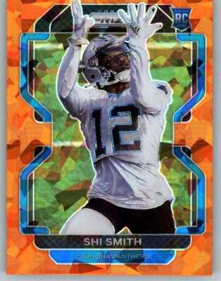 2021 Panini Prizm Prizm Orange Ice #408 Shi Smith RC Rookie Panthers | eBay