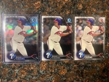 Dylan Cozens RC LOT 3x 2016 Bowman Draft Refractor Chrome & Base #BDC187 