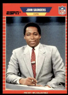 1989 Pro Set #8 John Saunders ESPN
