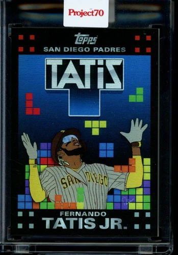 2021 Topps Project 70 Card #632 Fernando Tatis Jr. Brittney Palmer Rainbow Foil 