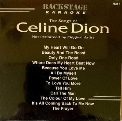 Backstage Karaoke Celine Dion 9317 Hard To Find Songs Lot 1574 New Ebay
