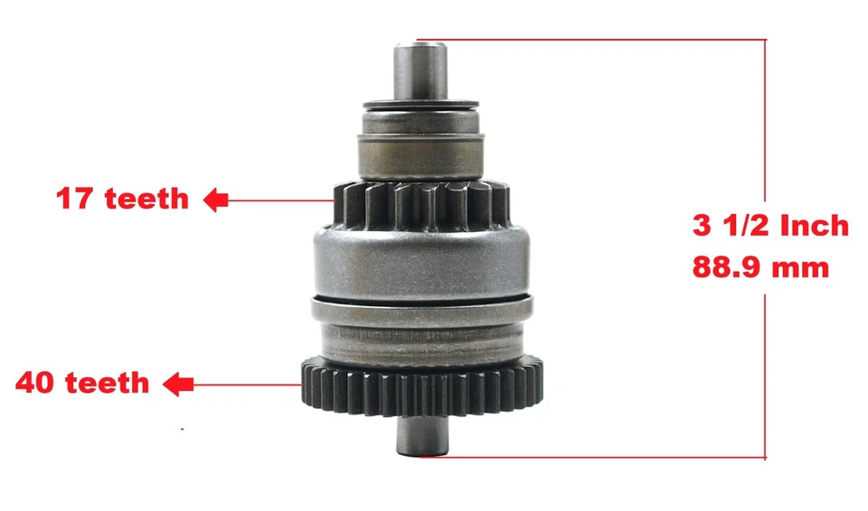 Starter Relay Solenoid Drive Bendix For Polaris Trail Boss 325 330 2000 - 2004 Foto 3 de 4