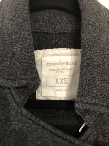 Country Road Jacket XXS Grey Zip Up Collared Fitted Pockets NEW - Picture 3 of 10