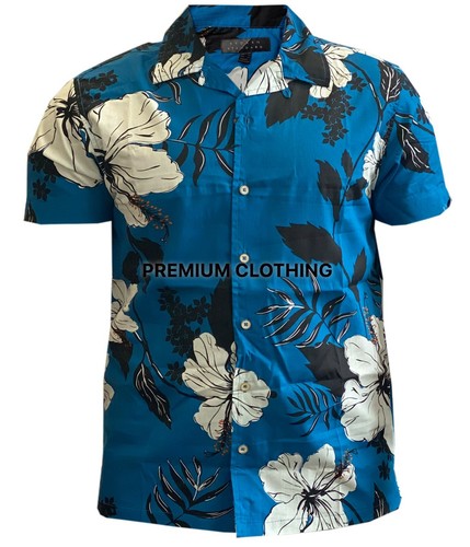 Mens BRANDED Stag Do COTTON Hawaiian SHIRT Party Fancy Holiday Palm Printed - Picture 4 of 9
