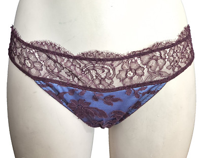 Andres Sarda Neptune Damen  Slip Gr.38 S Satin & Spitze Panty Luxus Wäsche