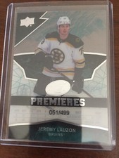 2018-19 Upper Deck Ice Premieres #123 Jeremy Lauzon /499