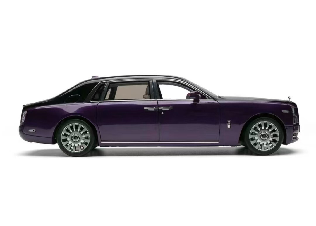 1/18 Rolls Royce Phantom 2024 all new limited Purple Diecast Fully