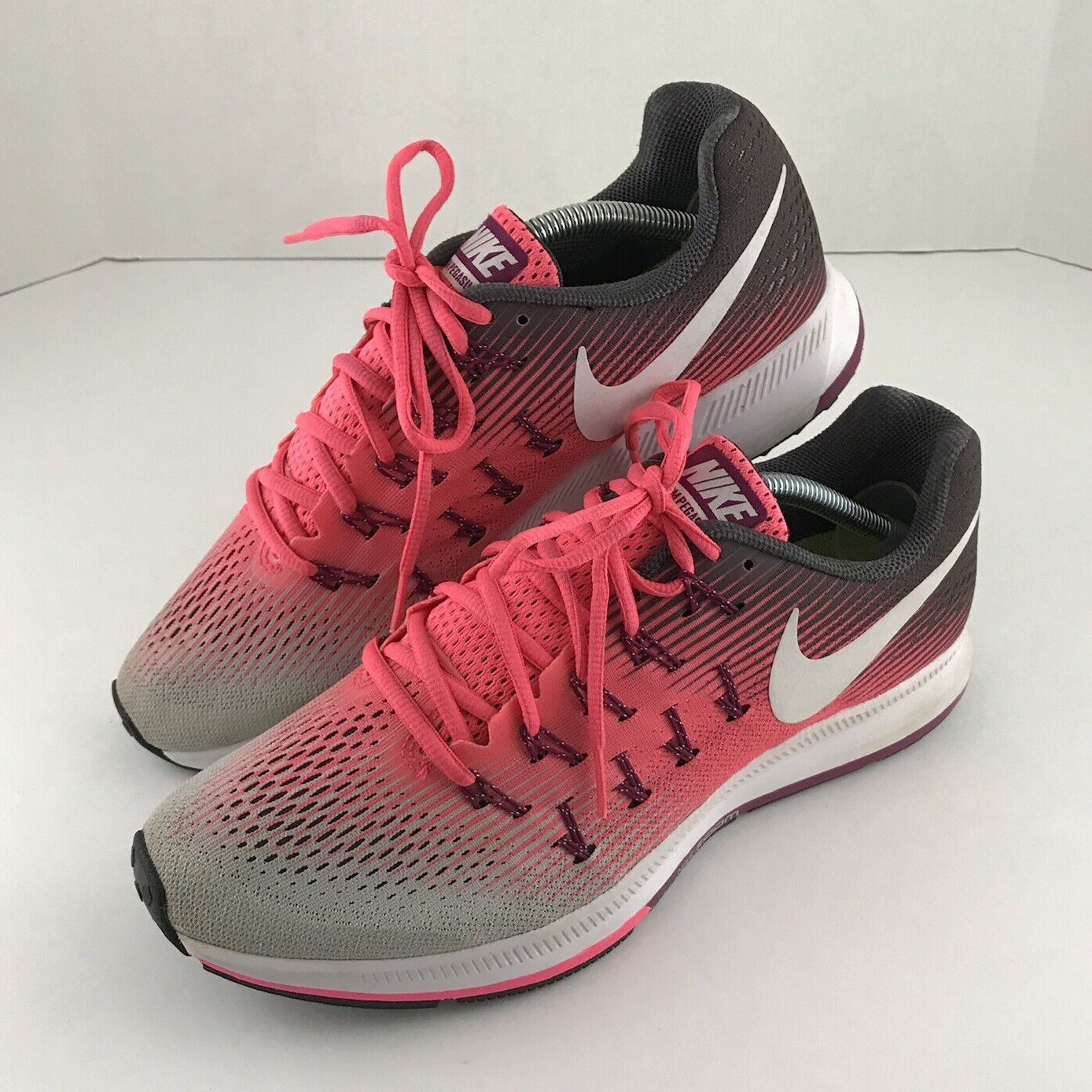 Nike Womens Zoom Pegasus 33 Running Shoes Hot Pink Size 11.5 |