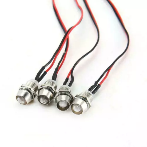3-Set 1/10 1/8 Upgrade 4 LED Light Headlight Taillight 5mm For HSP RC Cars HOT - Picture 6 of 10
