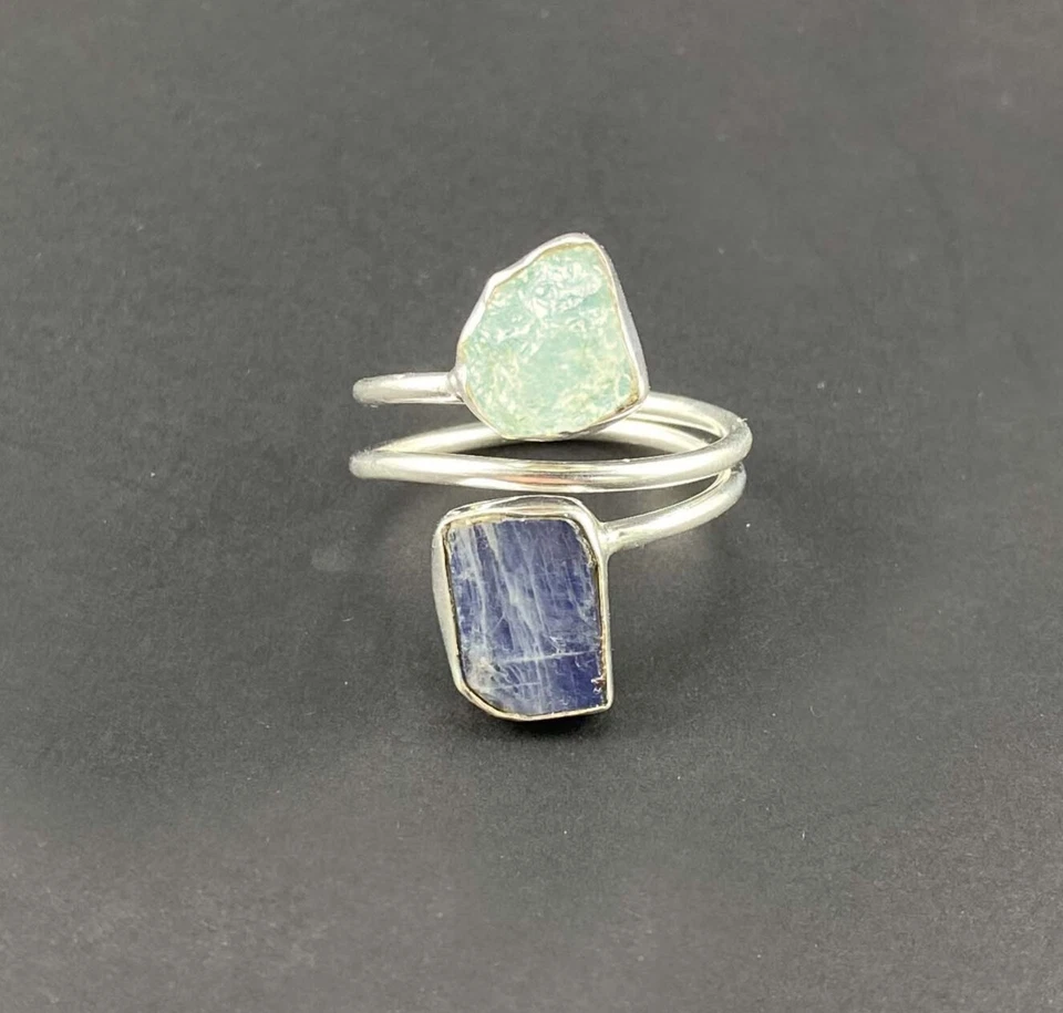 Moda Positano Gioielli - Collezione Zaffiro - Ag 925 Acquamarina e Cianite - Immagine 3 di 4