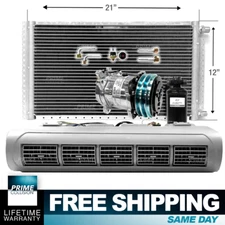 AC Kit EVU110 Universal Evaporator Underdash Unit Compressor & Condenser 12 x 21