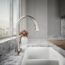 Kohler Guild R33912-VS Pull-Down Kitchen Sink Faucet - Stainless Steel - V/G