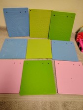 Fiskars Assorted Design Texture Plates 9 Double Sided Embossing Plates Crafts