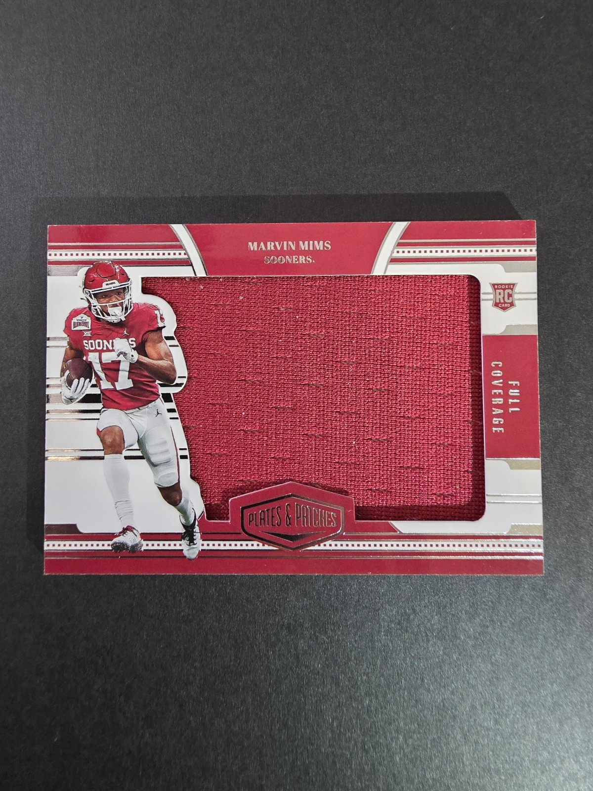 Marvin Mims Panini Chronicles Draft Picks Plates & Patches #PFCMM Conference Patch 1/1