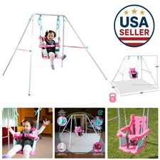 FNS-003 Toddler Swing - Heavy-Duty Indoor/Outdoor Swing Set with Safety Harness