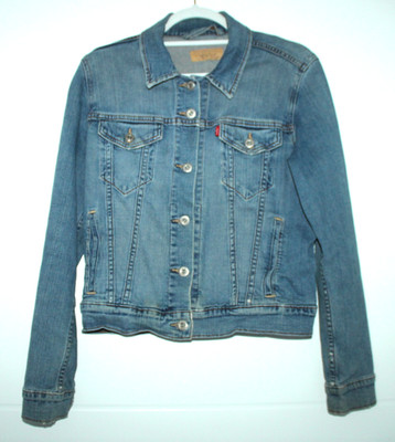 Original Levis Strauss Damen Jeans Jacke Gr. L Baumwolle Vintage top m. Elasthan