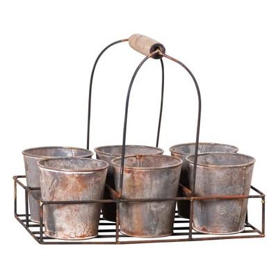 Irvins Country Tinware Vintage Plant Carrier