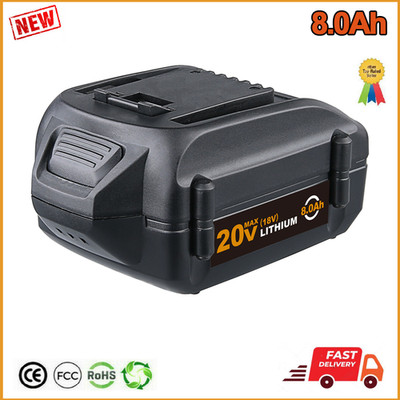 20VMax 8.0Ah Li-ion Battery for WA3512 WA3512.1 Rockwell WA3525 WA3520 WG251.5