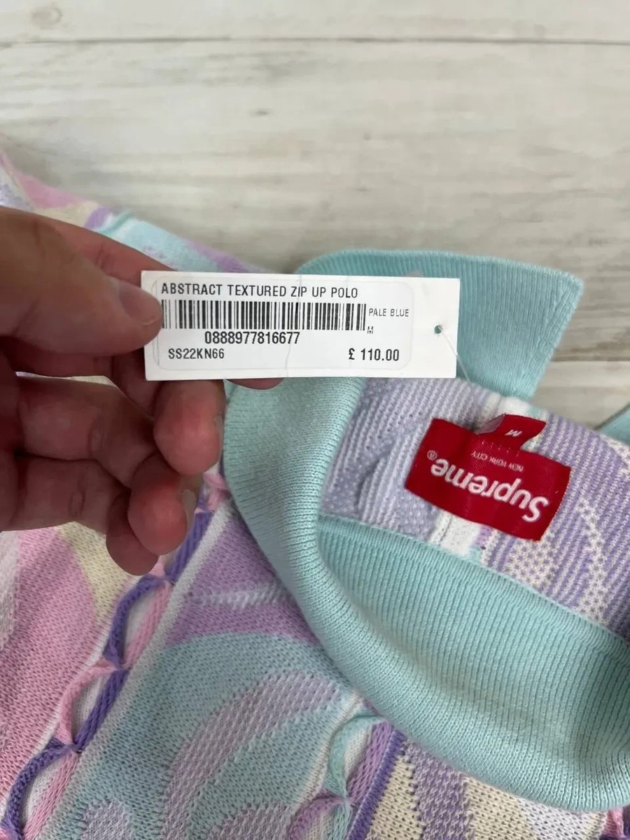 トップス Supreme Abstract Textured Zip Up Polo Spring/Summer 2022 Preview – Supreme