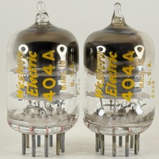 Tested Matched Pair 1960s Western Electric 404A Tubes 404 A Codes 6226 & 6326