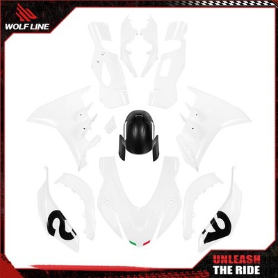 WOLFLINE Bodywork Fairing Kit For Aprilia RSV4 2021-2024 Plastic Glossy White