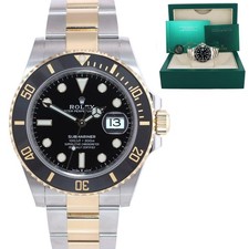 MINT 2024 Rolex Submariner 41mm Ceramic Black 126613LN Two Tone Yellow Gold Watc