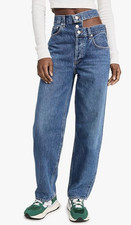 Agolde women's Broken Waistband Relaxed Straight Jeans - size 31 -retail 248