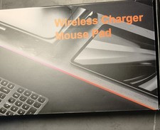 Mouse Pad with Wireless Charging, Large Desk Mat RGB Gaming Mousepad NOS